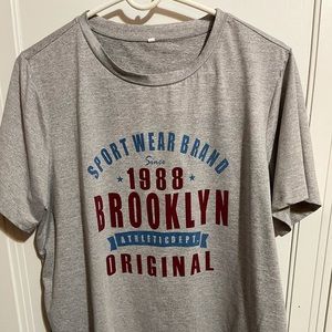UNBRANDED GRAY TEE MEDIUM